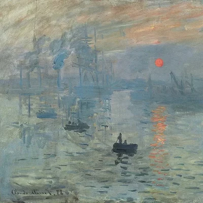 1. Claude Monet, Impression, soleil levant, 1872 